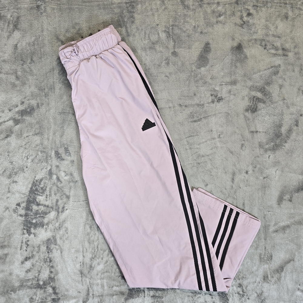 Adidas Future Icons 3-Stripes Woven Track Pants Wind Rdy Size XS Pink